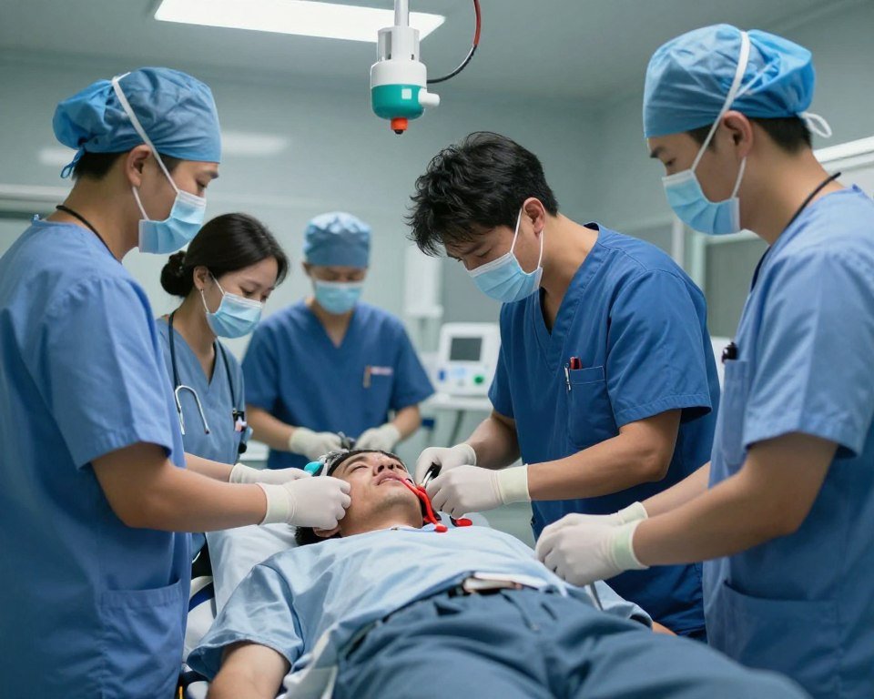 Conceptual image representing stress and health crisis in American healthcare