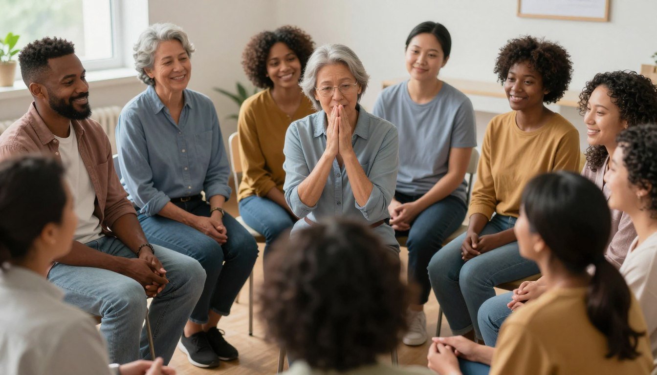 Depression in America affecting diverse population showing mental health awareness