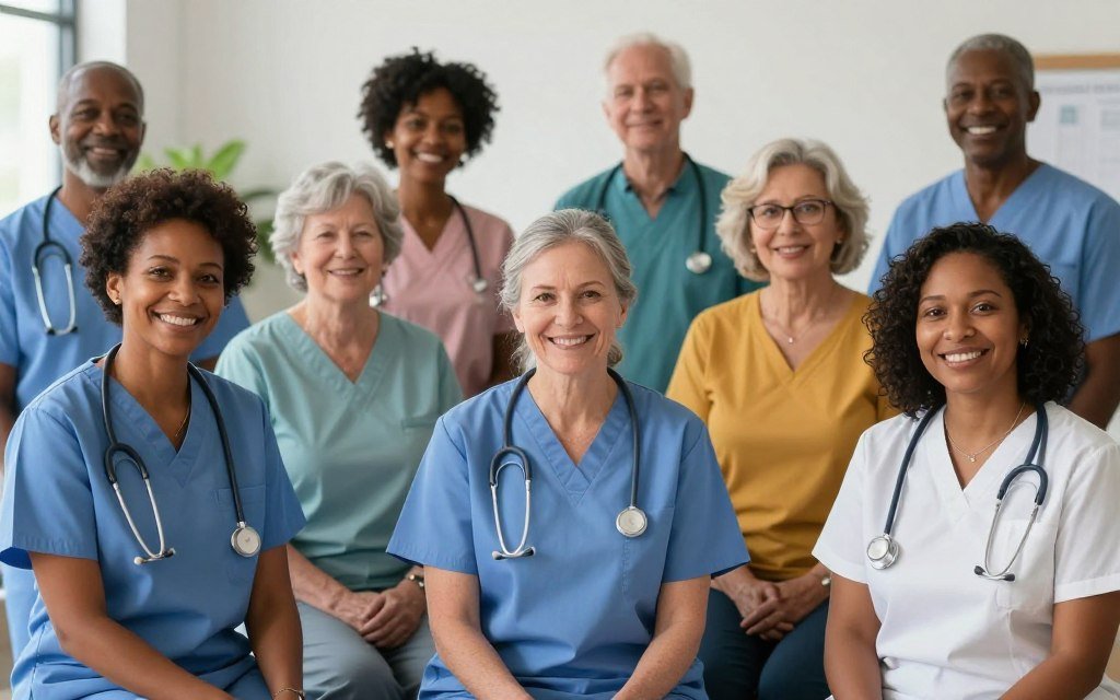 Diverse group of Americans representing different age groups affected by obesity Diverse group of Americans representing different age groups affected by obesity