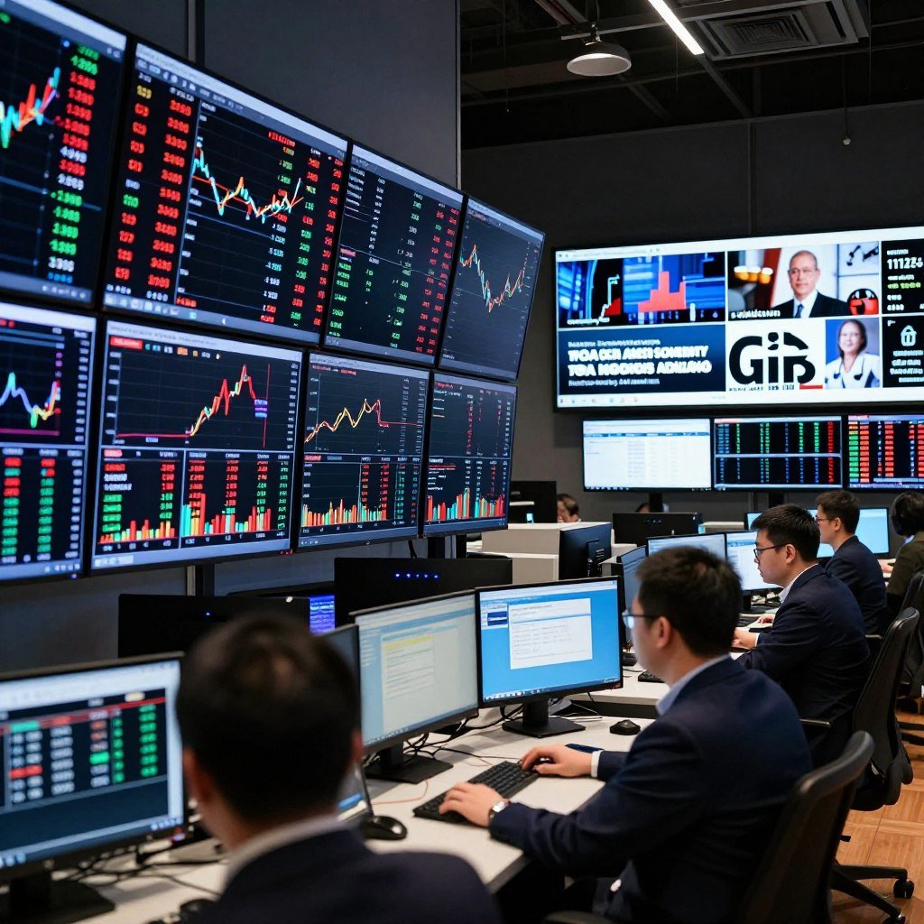 Financial markets responding to foreign energy supply changes