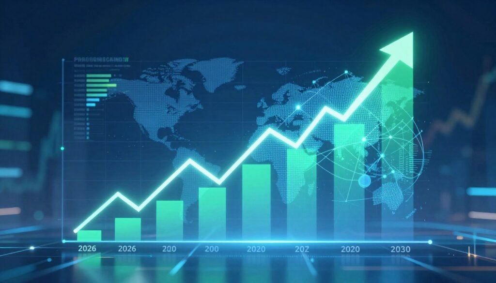 Future economic outlook showing projected trends for 2026-2030