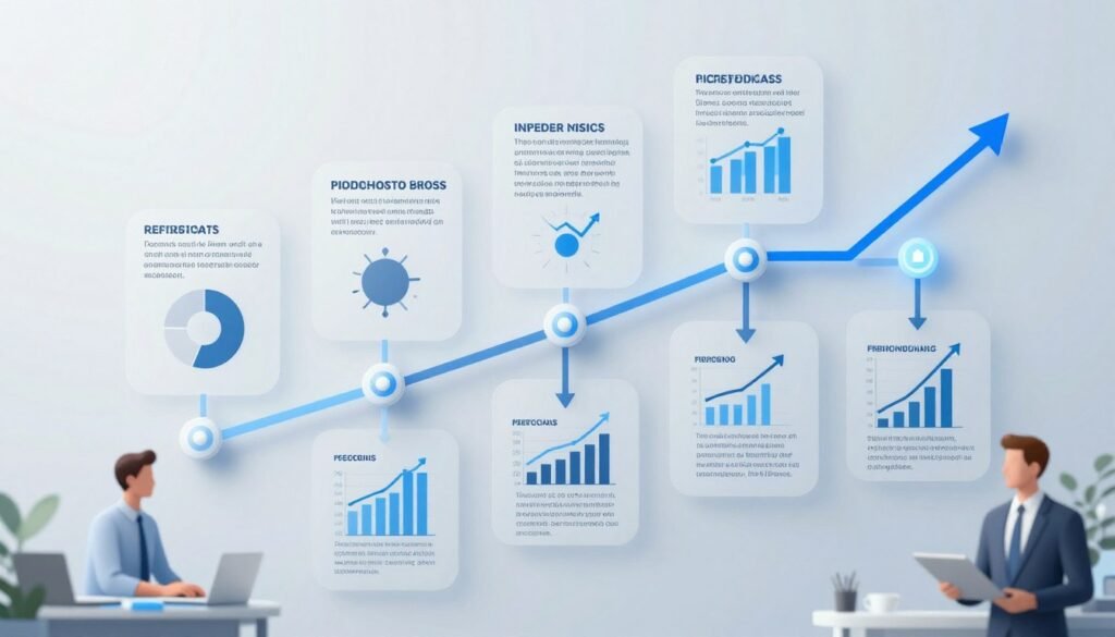 Future economic outlook visualization for 2026-2030