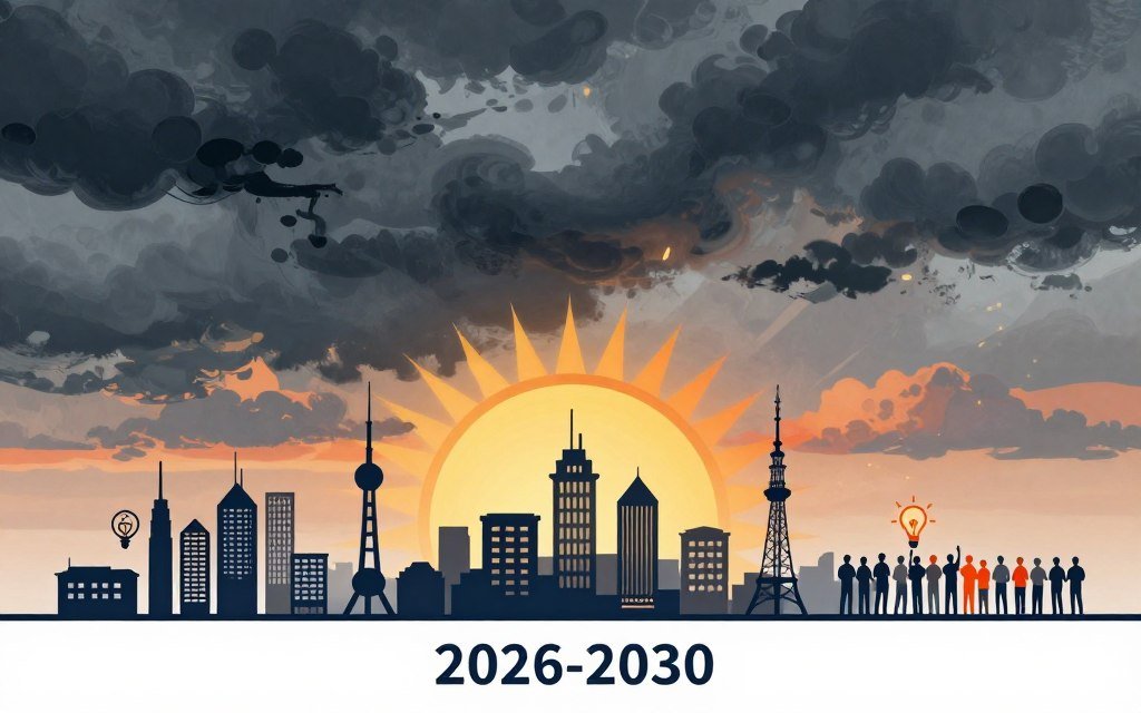 Future horizon with economic opportunity and challenge