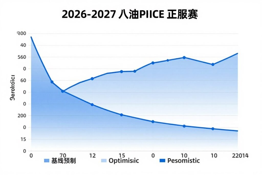 Oil price forecast chart for 2026-2027