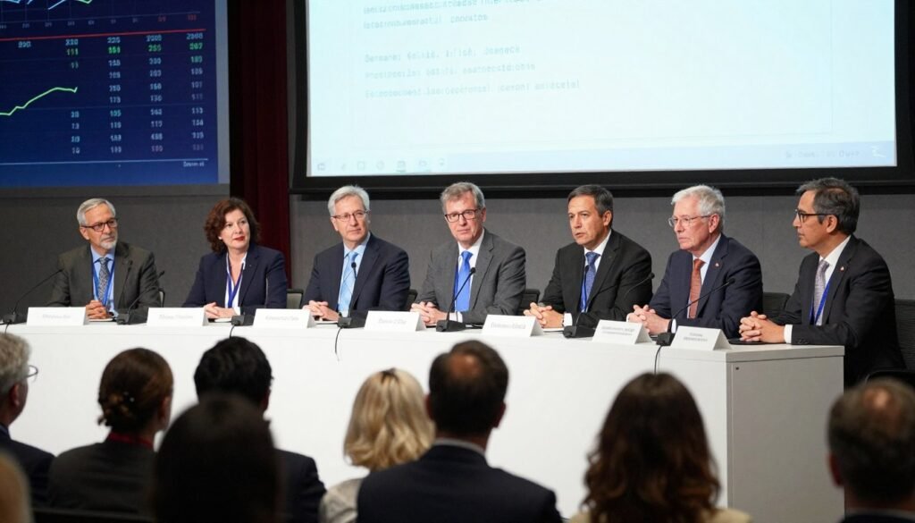 Panel of economists and experts discussing automation impacts