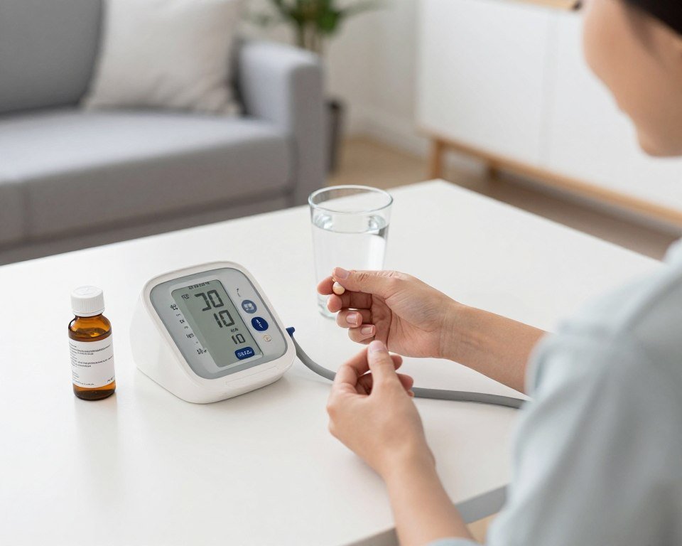 Person tracking health metrics and taking preventive medications