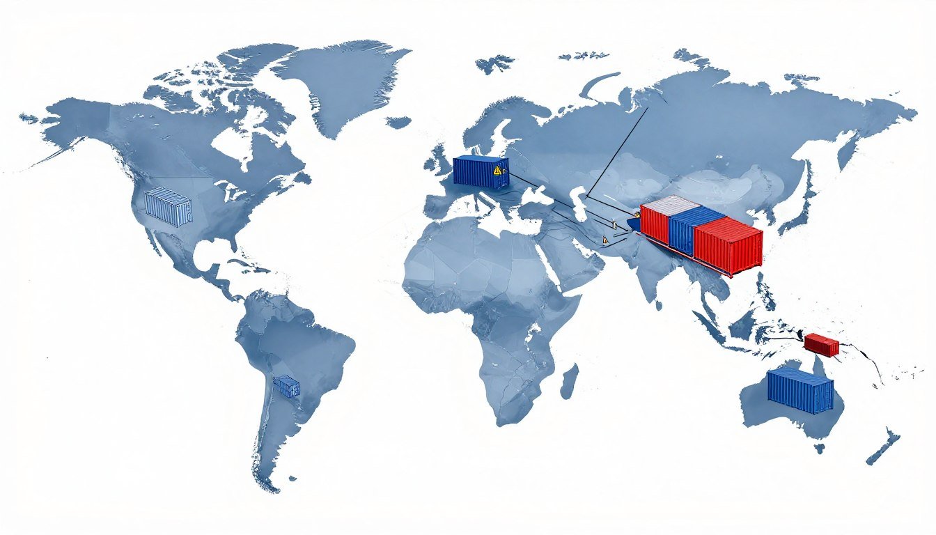 Trade Wars and Supply Chain Disruptions affecting global commerce networks