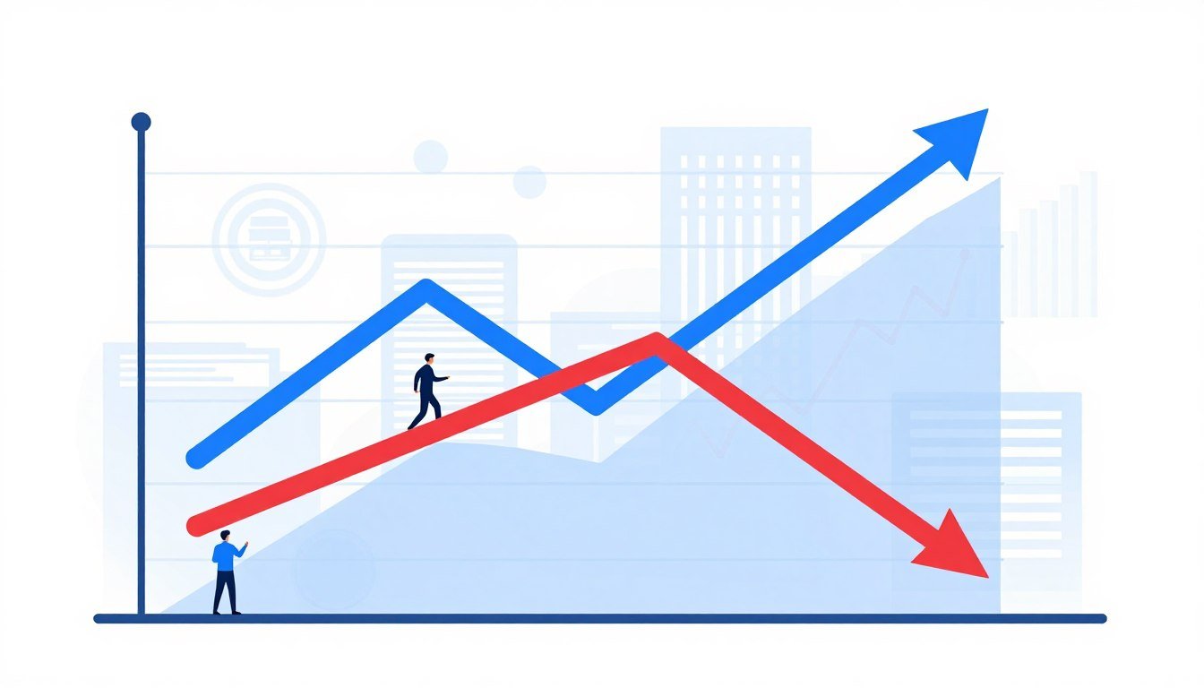 Wage Inflation vs Productivity Growth economic analysis chart showing diverging trends
