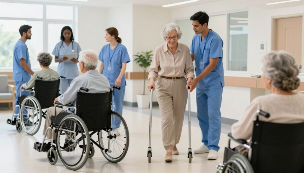 Elderly patients receiving care for infectious diseases in USA healthcare facility