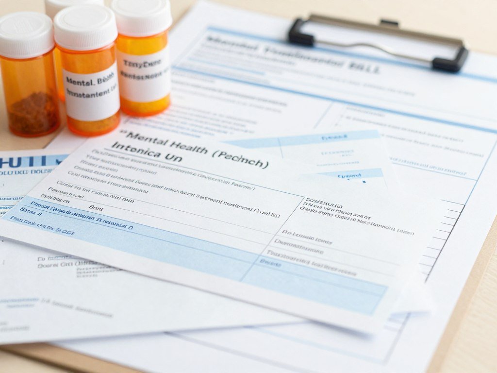 Healthcare costs and medical bills representing anxiety disorder treatment expenses