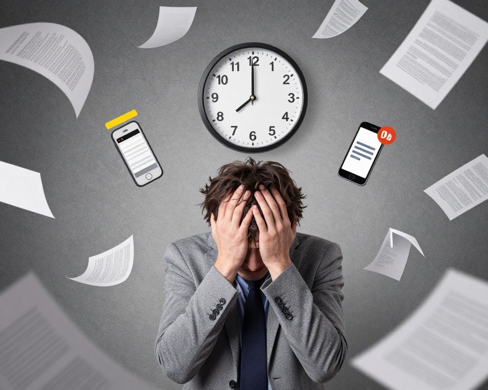 Person overwhelmed by stress and anxiety showing escalation of symptoms