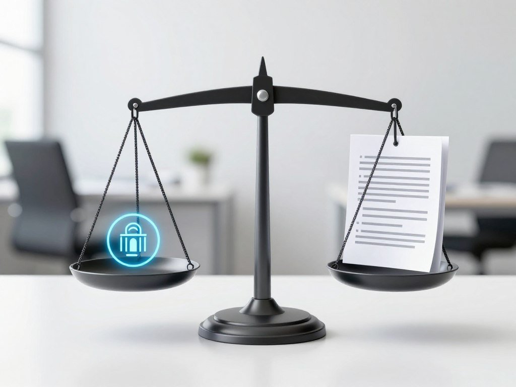 balance scale comparing benefits of e-file vs paper filing tax methods