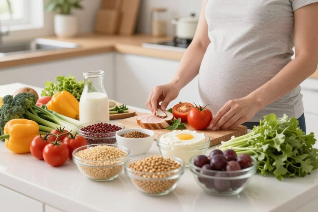 healthy pregnancy nutrition and lifestyle factors preventing maternal health complications