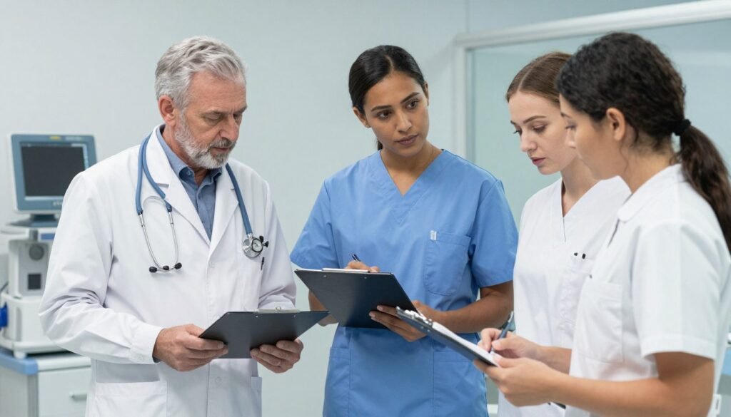 medical team providing comprehensive maternal health care to prevent complications