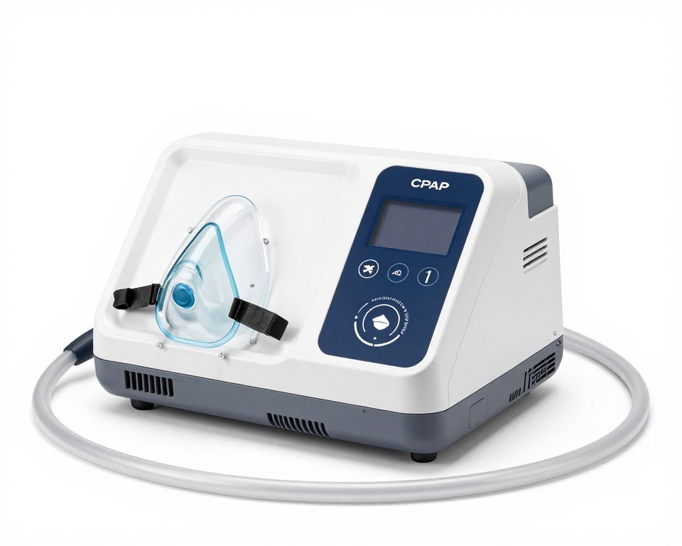 modern CPAP device for sleep apnea treatment