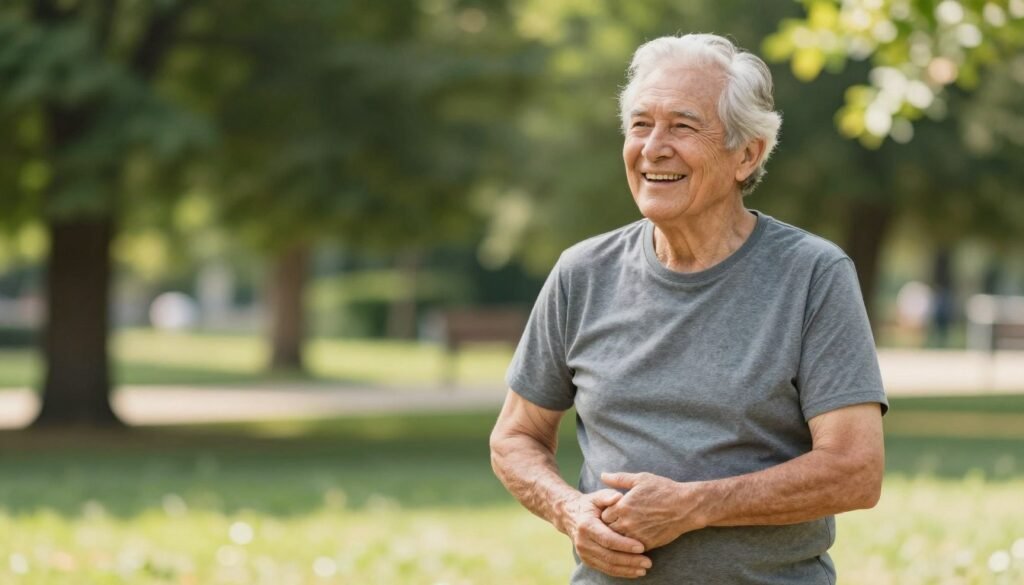 person living well with arthritis management